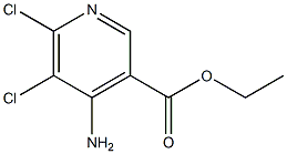 3-Pyridinecarboxylic acid, 4-amino-5,6-dichloro-, ethyl ester Structure