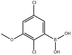 2,5-Dichloro-3-methoxyphenylboronic acid Structure