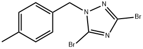 3,5-dibromo-1-[(4-methylphenyl)methyl]-1H-1,2,4-triazole Structure