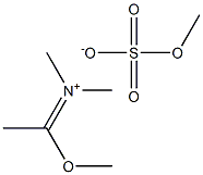 Methanaminium, N-(1-methoxyethylidene)-N-methyl-, methyl sulfate Structure