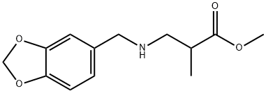 methyl 3-{[(2H-1,3-benzodioxol-5-yl)methyl]amino}-2-methylpropanoate Structure