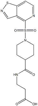 3-{[1-(Benzo[1,2,5]thiadiazole-4-sulfonyl)-piperidine-4-carbonyl]-amino}-propionic acid Structure