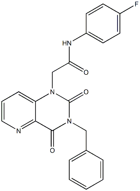 2-(3-benzyl-2,4-dioxopyrido[3,2-d]pyrimidin-1-yl)-N-(4-fluorophenyl)acetamide Structure