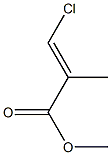 2-Propenoic acid, 3-chloro-2-methyl-, methyl ester Structure