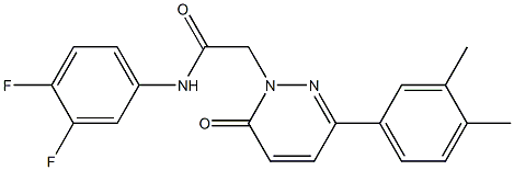 N-(3,4-difluorophenyl)-2-[3-(3,4-dimethylphenyl)-6-oxopyridazin-1-yl]acetamide Structure