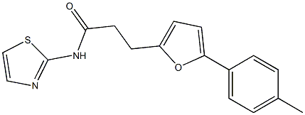 3-[5-(4-methylphenyl)furan-2-yl]-N-(1,3-thiazol-2-yl)propanamide Structure