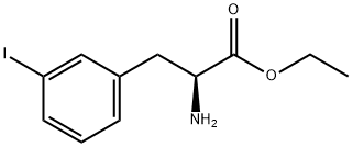 L-Phenylalanine, 3-iodo-, ethyl ester 구조식 이미지