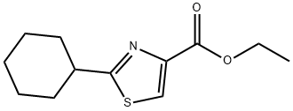 4-Thiazolecarboxylic acid, 2-cyclohexyl-, ethyl ester Structure