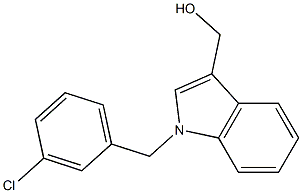 [1-[(3-chlorophenyl)methyl]indol-3-yl]methanol Structure