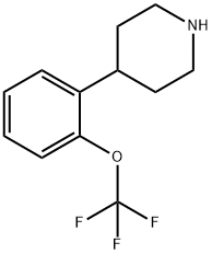 Piperidine, 4-[2-(trifluoromethoxy)phenyl]- Structure