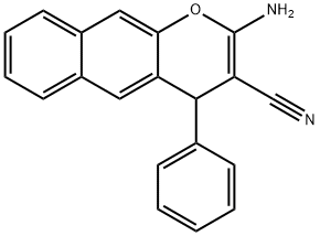 2-AMINO-3-CYANO-4-PHENYL-4H-BENZO[G]CHROMENE 구조식 이미지