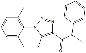 1-(2,6-dimethylphenyl)-N,5-dimethyl-N-phenyltriazole-4-carboxamide Structure