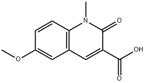 6-Methoxy-1-methyl-2-oxo-1,2-dihydro-quinoline-3-carboxylic acid Structure