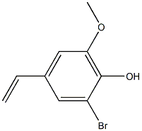 Phenol, 2-bromo-4-ethenyl-6-methoxy- Structure