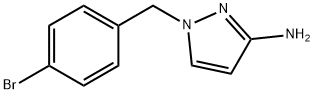 1-[(4-브로모페닐)메틸]피라졸-3-아민 구조식 이미지