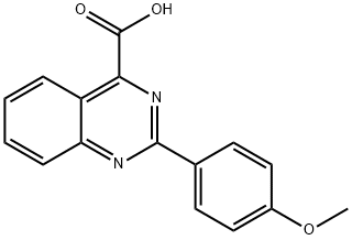 2-(4-METHOXYPHENYL)QUINAZOLINE-4-CARBOXYLIC ACID 구조식 이미지