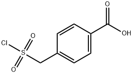 4-Chlorosulfonylmethyl-benzoic acid Structure