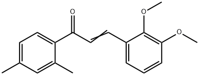 (2E)-3-(2,3-dimethoxyphenyl)-1-(2,4-dimethylphenyl)prop-2-en-1-one Structure