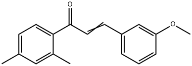 (2E)-1-(2,4-dimethylphenyl)-3-(3-methoxyphenyl)prop-2-en-1-one 구조식 이미지