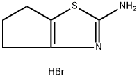 5,6-Dihydro-4H-cyclopentathiazol-2-ylamine hydrobromide 구조식 이미지