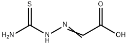 Acetic acid,2-[2-(aminothioxomethyl)hydrazinylidene]- 구조식 이미지