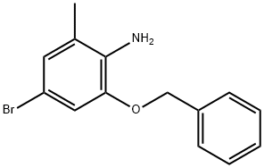 2-Benzyloxy-4-bromo-6-methyl-phenylamine Structure