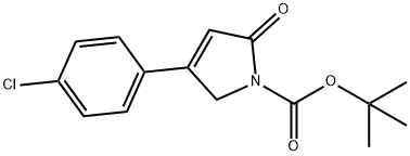 Tert-Butyl 4-(4-Chlorophenyl)-2-Oxo-2,5-Dihydro-1H-Pyrrole-1-Carboxylate Structure