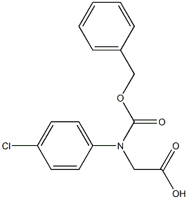 N-Cbz-RS-4-Chlorophenylglycine 구조식 이미지