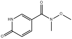 N-methoxy-N-methyl-6-oxo-1,6-dihydropyridine-3-carboxamide 구조식 이미지