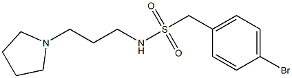 1-(4-bromophenyl)-N-(3-pyrrolidin-1-ylpropyl)methanesulfonamide Structure