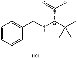 N-phenylmethyl-DL-tert-Leucine hydrochloride 구조식 이미지