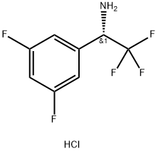 (1S)-1-(3,5-DIFLUOROPHENYL)-2,2,2-TRIFLUOROETHYLAMINE HYDROCHLORIDE Structure