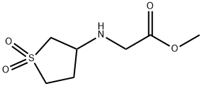 methyl 2-[(1,1-dioxo-1-thiolan-3-yl)amino]acetate Structure