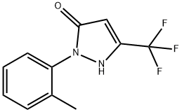 2-(2-methylphenyl)-5-(trifluoromethyl)-1H-pyrazol-3-one 구조식 이미지
