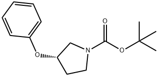 (S)-TERT-BUTYL 3-PHENOXYPYRROLIDINE-1-CARBOXYLATE 구조식 이미지
