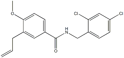 N-[(2,4-dichlorophenyl)methyl]-4-methoxy-3-prop-2-enylbenzamide Structure