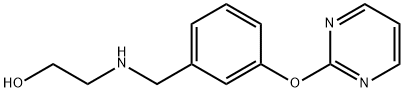 2-[(3-pyrimidin-2-yloxyphenyl)methylamino]ethanol Structure