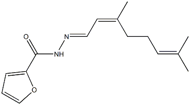 N-[(E)-[(2Z)-3,7-dimethylocta-2,6-dienylidene]amino]furan-2-carboxamide Structure