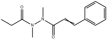 (E)-N,N'-dimethyl-3-phenyl-N'-propanoylprop-2-enehydrazide Structure