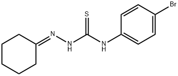 1-(4-bromophenyl)-3-(cyclohexylideneamino)thiourea 구조식 이미지