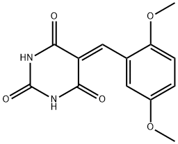 5-(2,5-dimethoxybenzylidene)pyrimidine-2,4,6(1H,3H,5H)-trione Structure