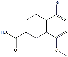 2-Naphthalenecarboxylicacid, 5-bromo-1,2,3,4-tetrahydro-8-methoxy- 구조식 이미지