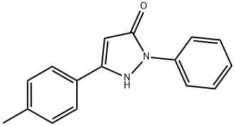 5-(4-methylphenyl)-2-phenyl-1H-pyrazol-3-one Structure