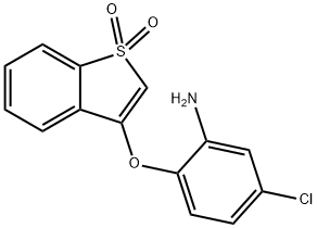 3-(2-amino-4-chlorophenoxy)benzo[b]thiophene 1,1-dioxide Structure