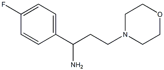 1-(4-fluorophenyl)-3-morpholin-4-ylpropan-1-amine Structure