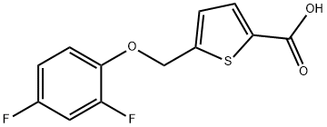 5-[(2,4-Difluorophenoxy)methyl]thiophene-2-carboxylic acid Structure