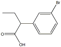 2-(3-BROMOPHENYL)BUTANOIC ACID 구조식 이미지