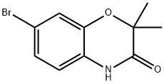 7-BROMO-2,2-DIMETHYL-2H-BENZO[B][1,4]OXAZIN-3(4H)-ONE 구조식 이미지