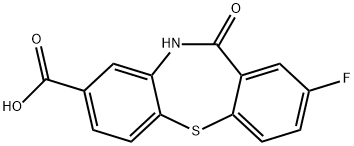 2-fluoro-11-oxo-10,11-dihydrodibenzo[b,f][1,4]thiazepine-8-carboxylic acid Structure