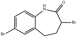 3,7-Dibromo-1,3,4,5-tetrahydro-benzo[b]azepin-2-one Structure